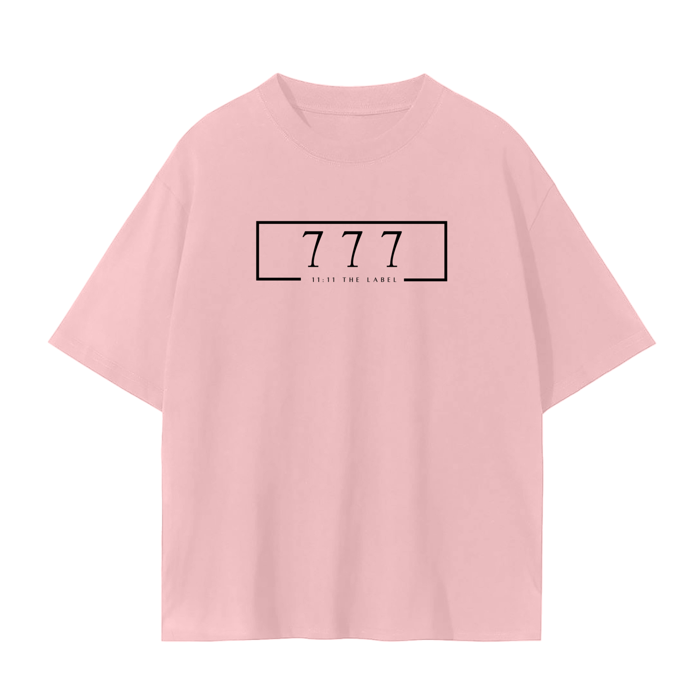'777 Angel Number' Unisex Basic Tee- Black Print