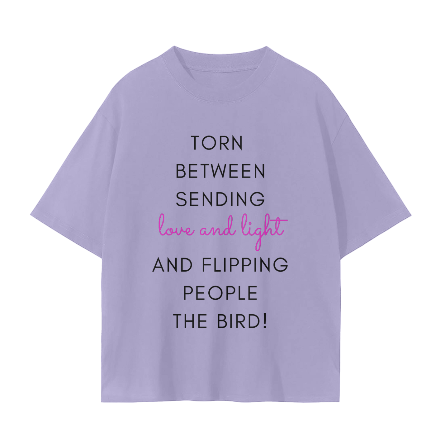 'Sending Love & Light' Unisex Basic Tee- Black Print