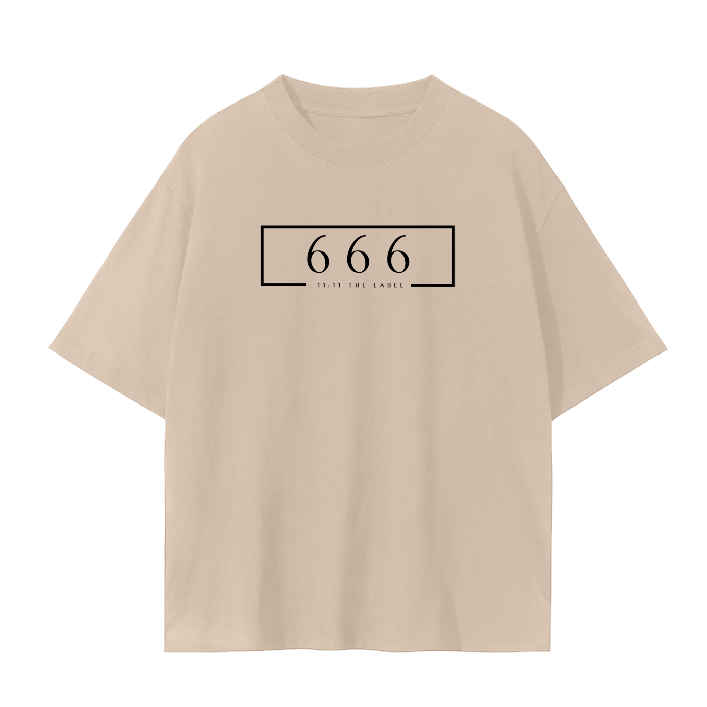 '666 Angel Number' Unisex Basic Tee- Black Print