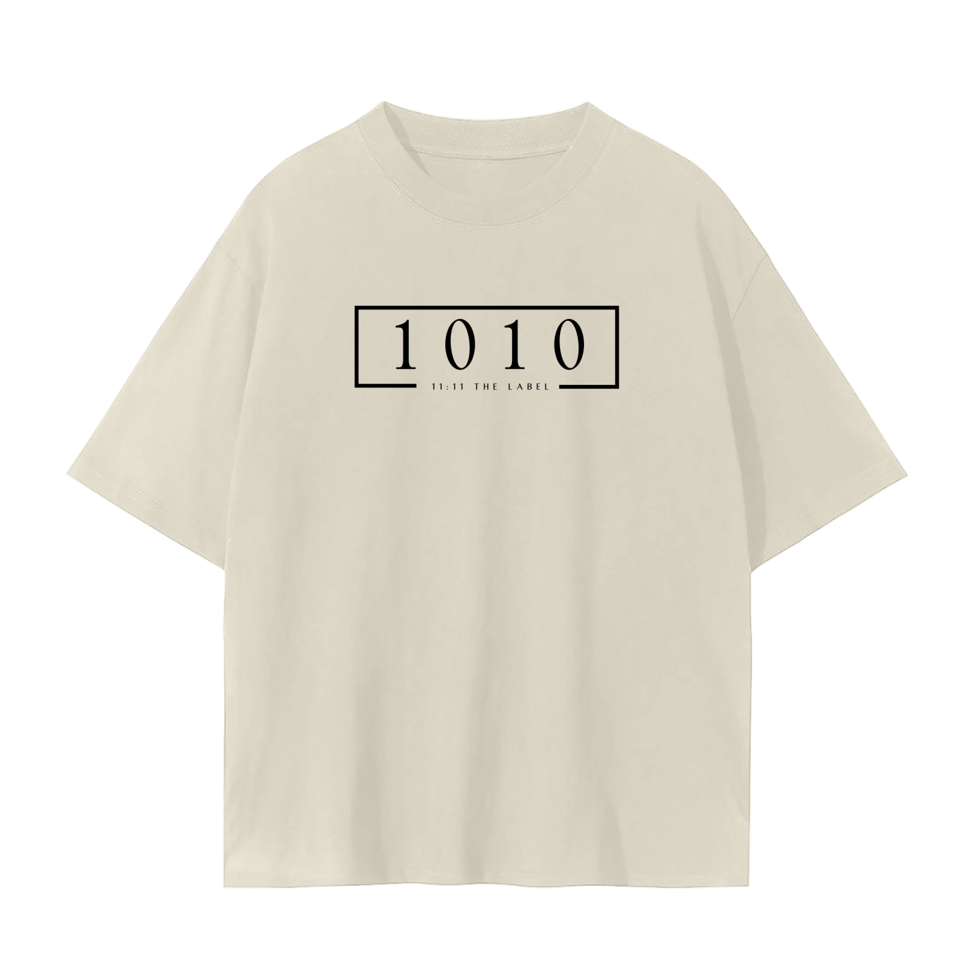 '1010 Angel Number' Unisex Basic Tee- Black Print
