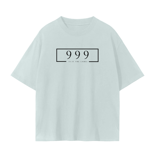 '999 Angel Number' Unisex Basic Tee- Black Print