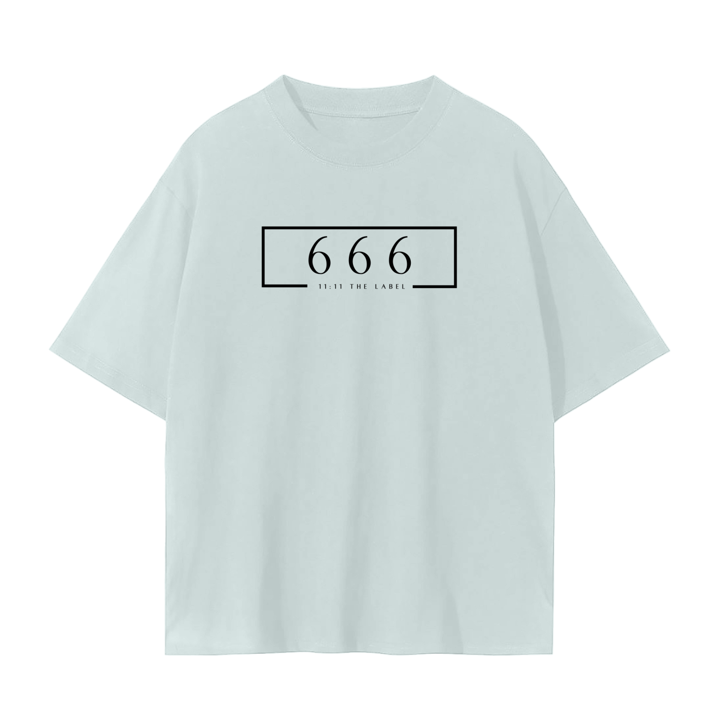 '666 Angel Number' Unisex Basic Tee- Black Print