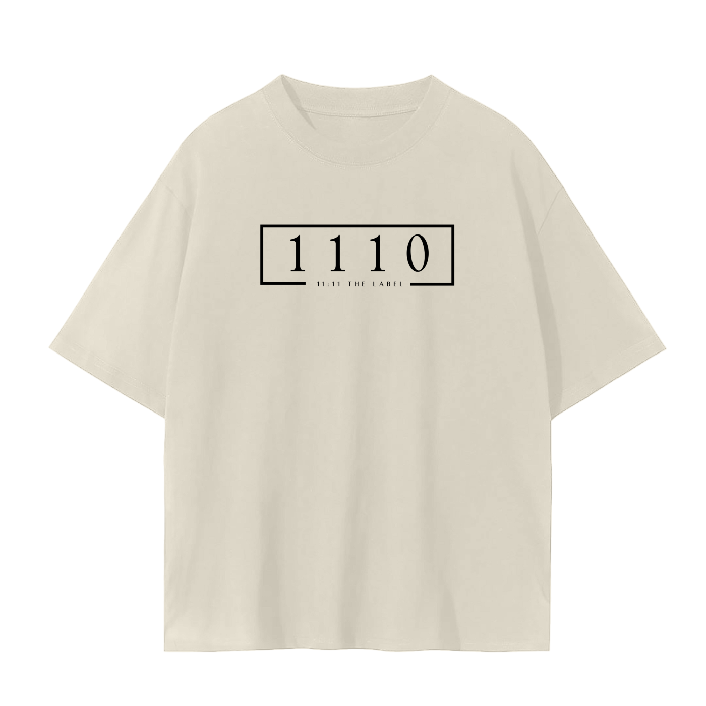 '1110 Angel Number' Unisex Basic Tee- Black Print