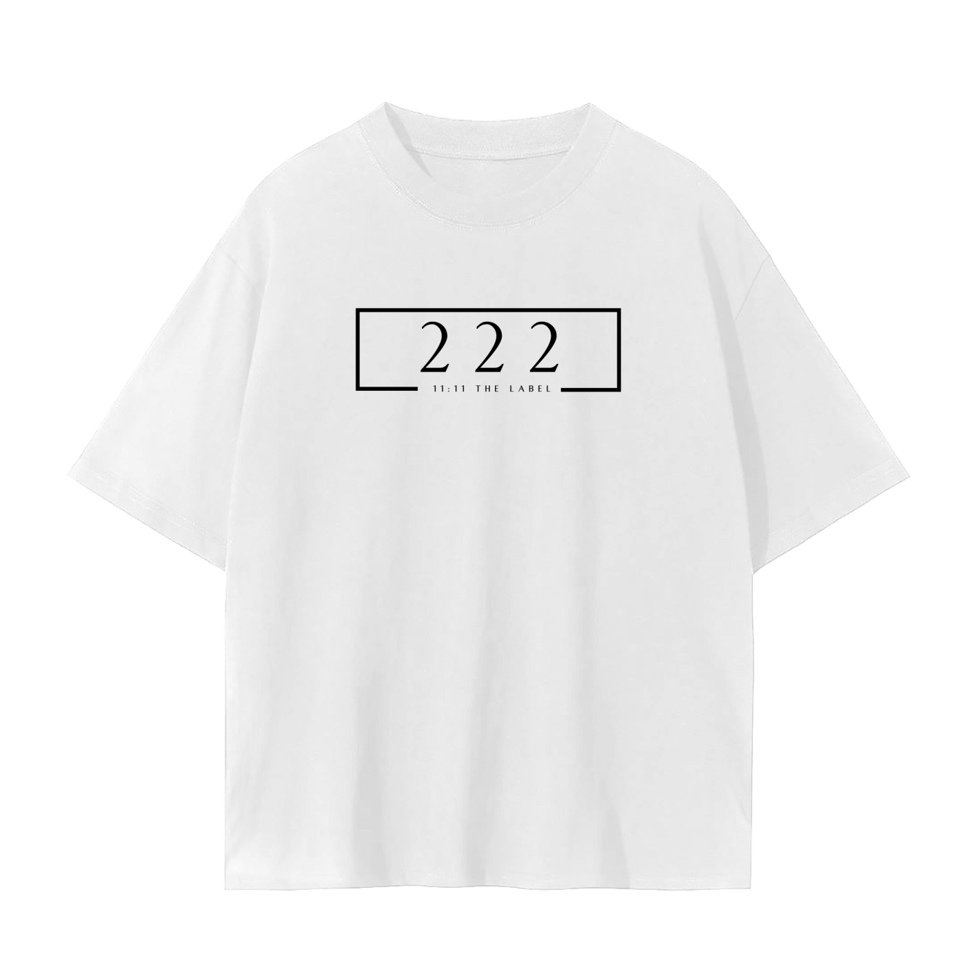 '222 Angel Number' Unisex Basic Tee- Black Print