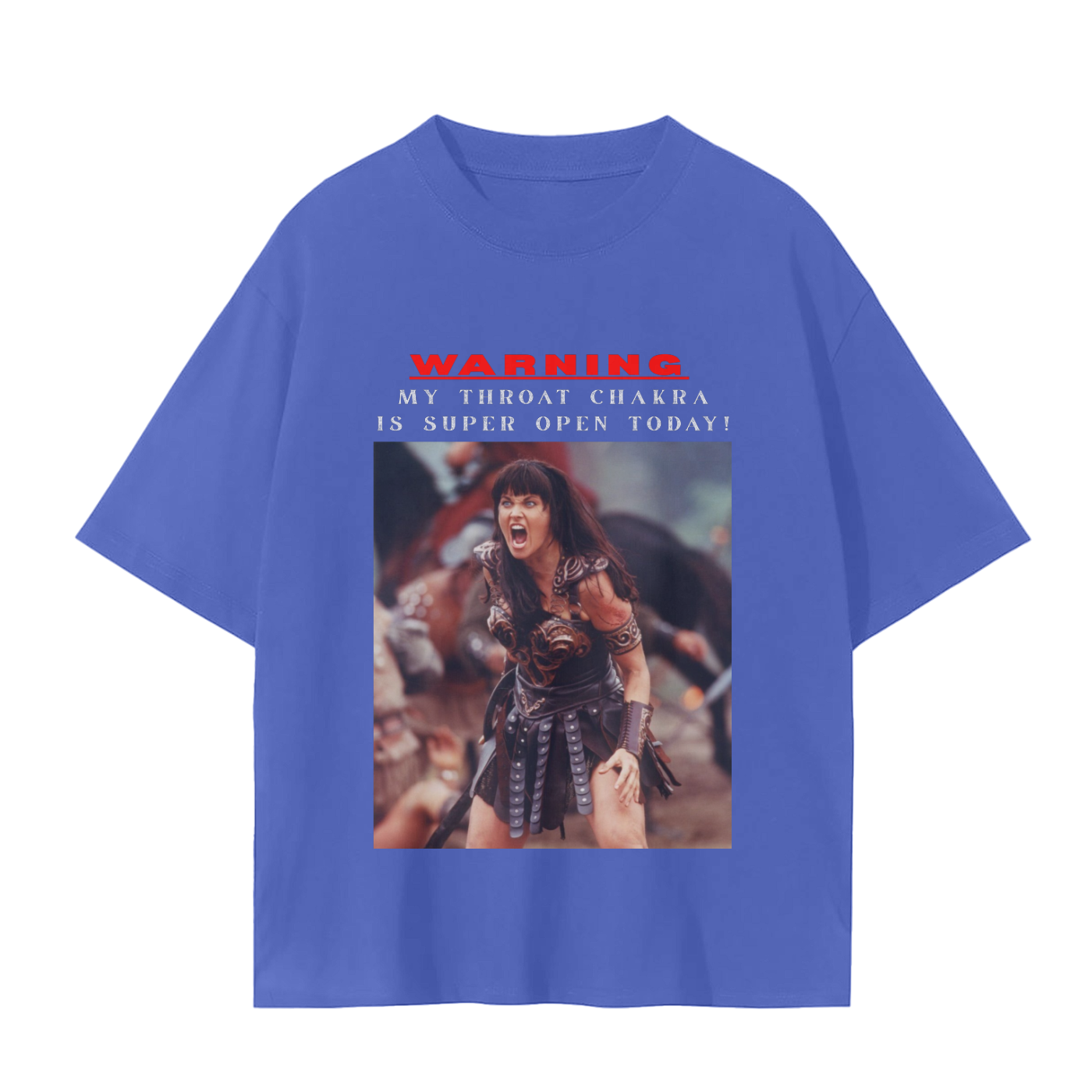 'Xena' Unisex Basic Tee- White Print