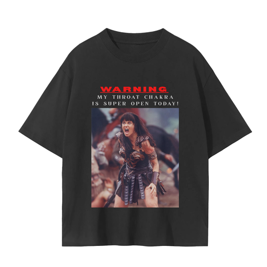 'Xena' Unisex Basic Tee- White Print