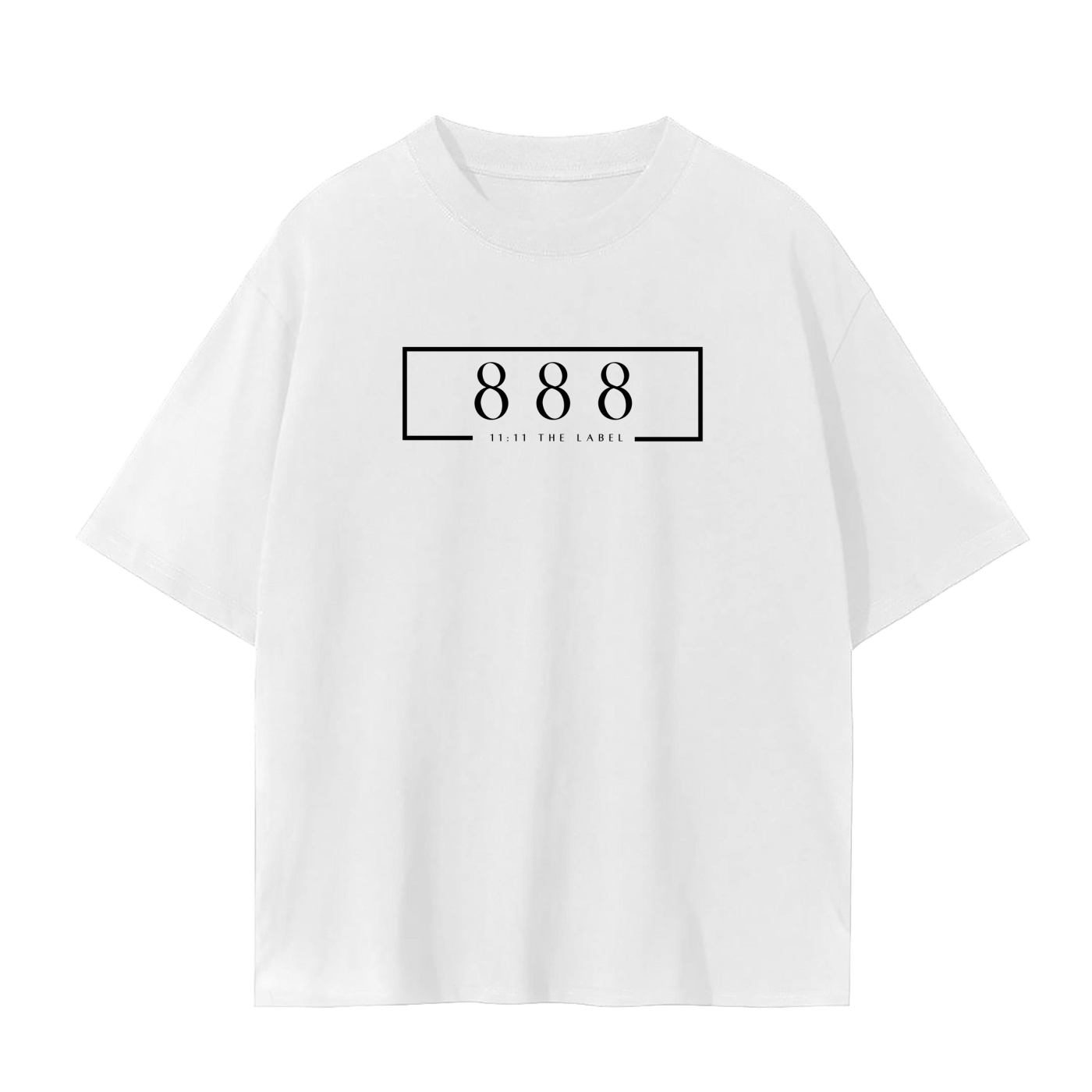 '888 Angel Number' Unisex Basic Tee- Black Print