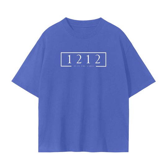 '1212 Angel Number' Unisex Basic Tee- White Print