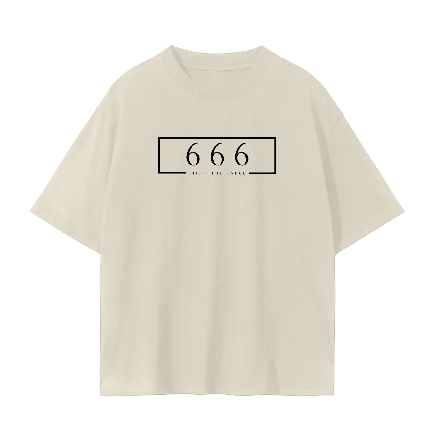 '666 Angel Number' Unisex Basic Tee- Black Print