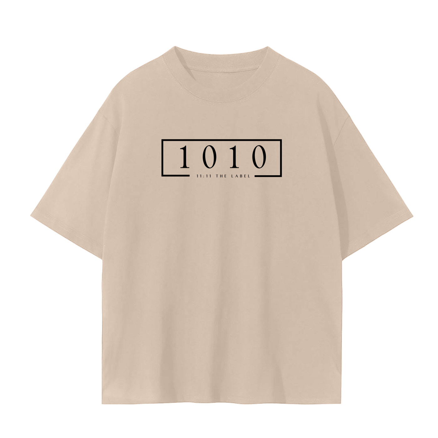 '1010 Angel Number' Unisex Basic Tee- Black Print