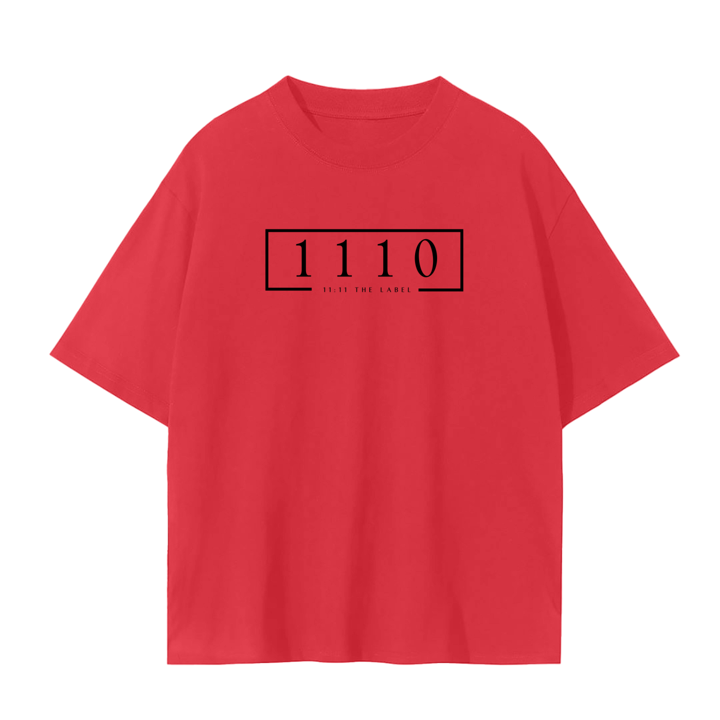 '1110 Angel Number' Unisex Basic Tee- Black Print