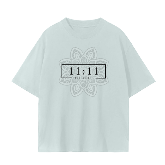 '11:11 THE LABEL w/Mandela' Unisex Basic Tee- Black Print