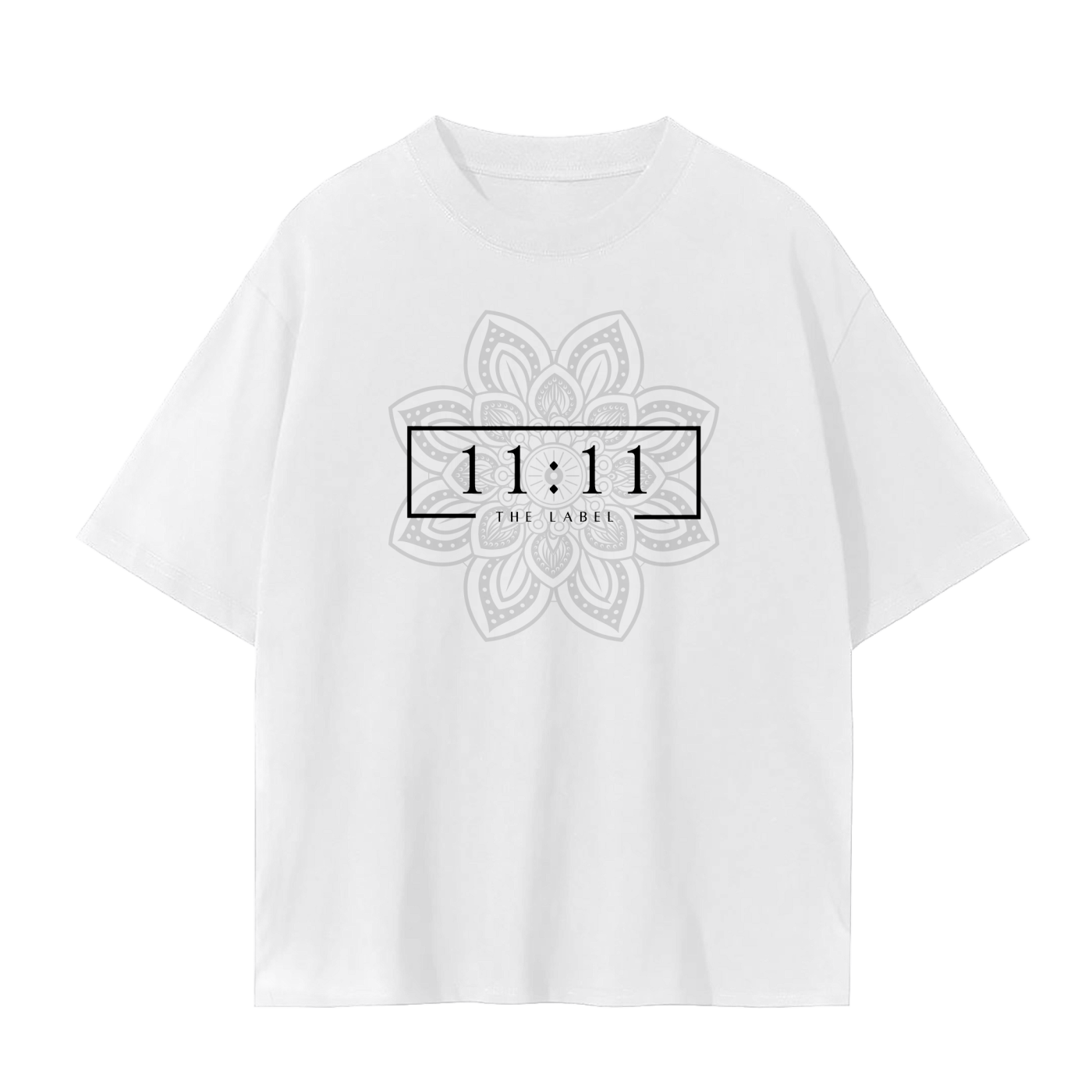 '11:11 THE LABEL w/Mandela' Unisex Basic Tee- Black Print