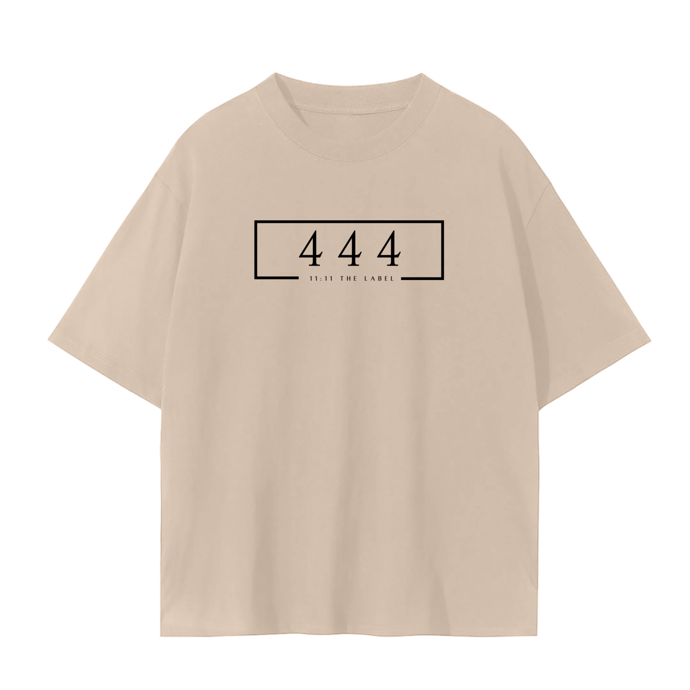 '444 Angel Number' Unisex Basic Tee- Black Print