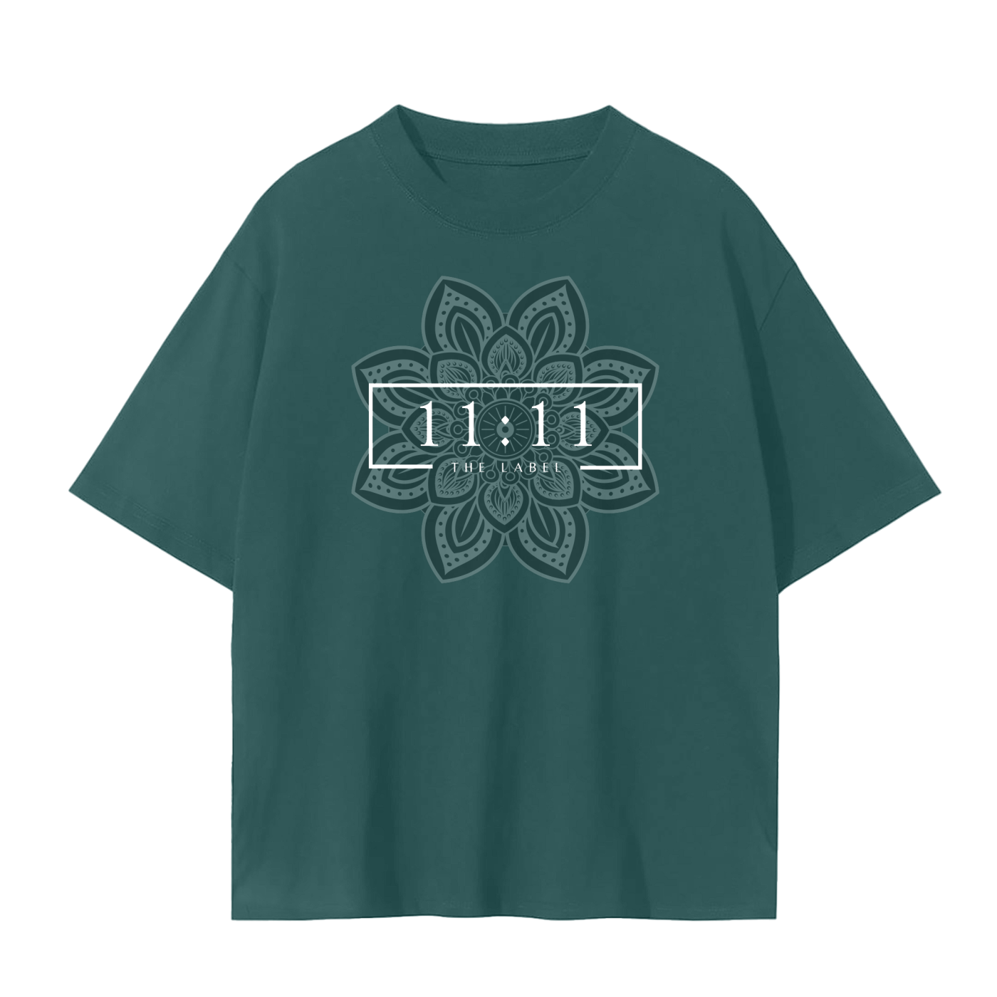 '11:11 THE LABEL w/Mandela' Unisex Basic Tee- White Print