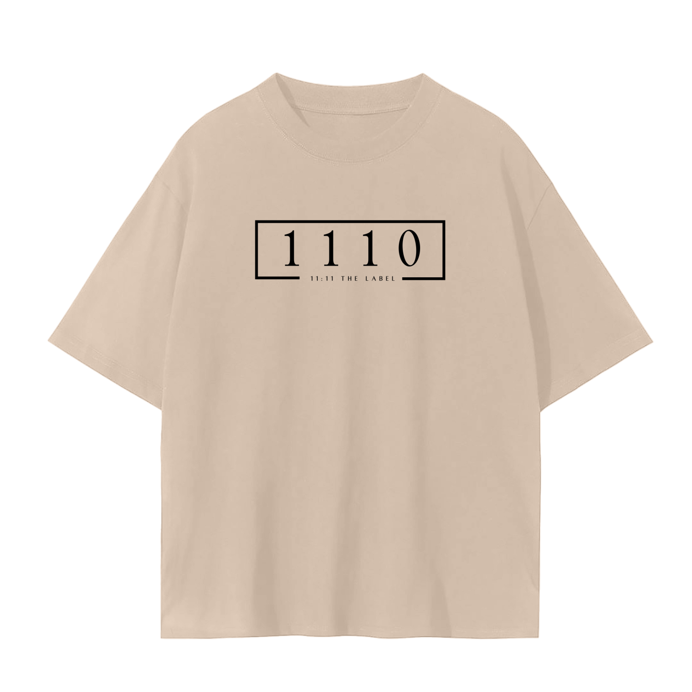 '1110 Angel Number' Unisex Basic Tee- Black Print
