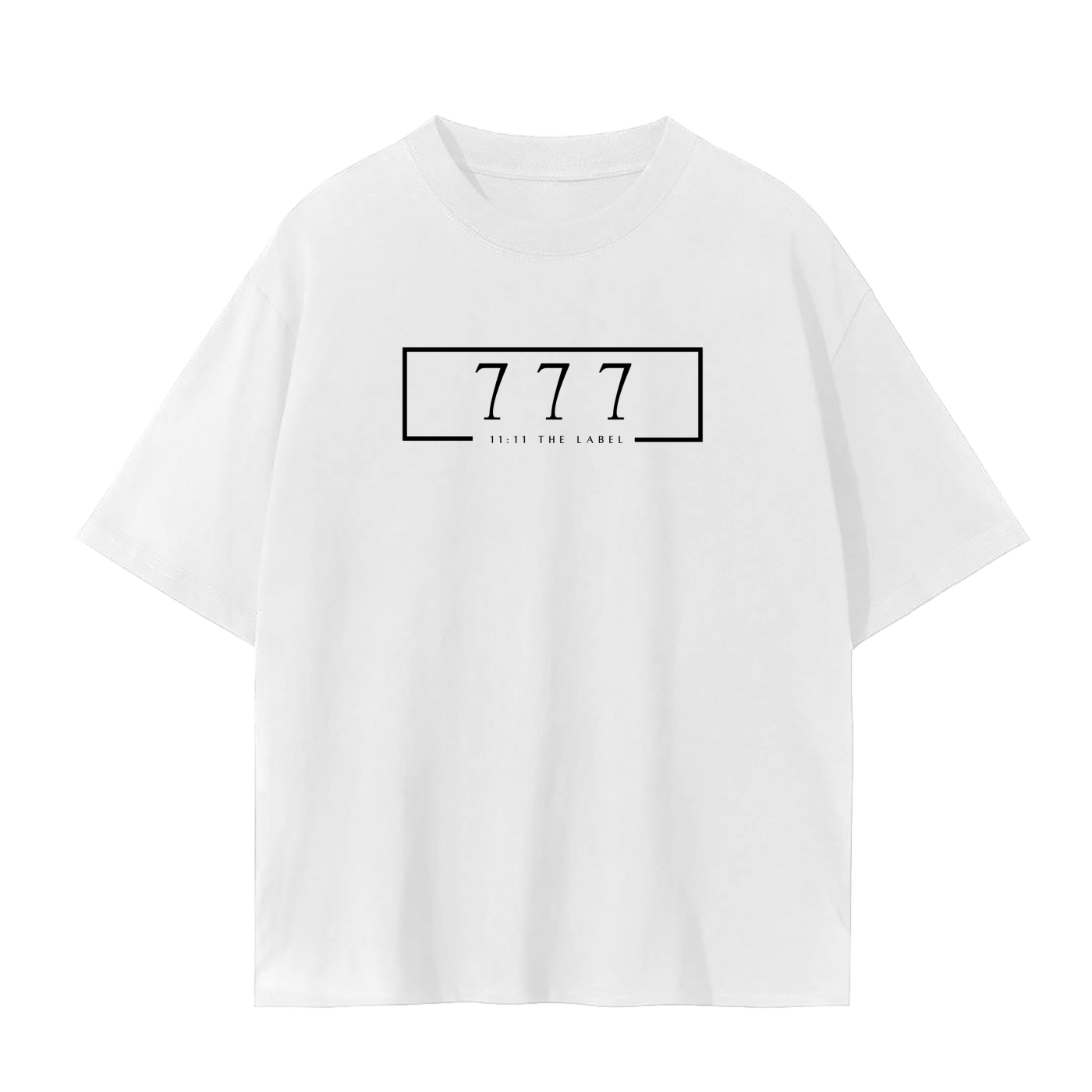 '777 Angel Number' Unisex Basic Tee- Black Print