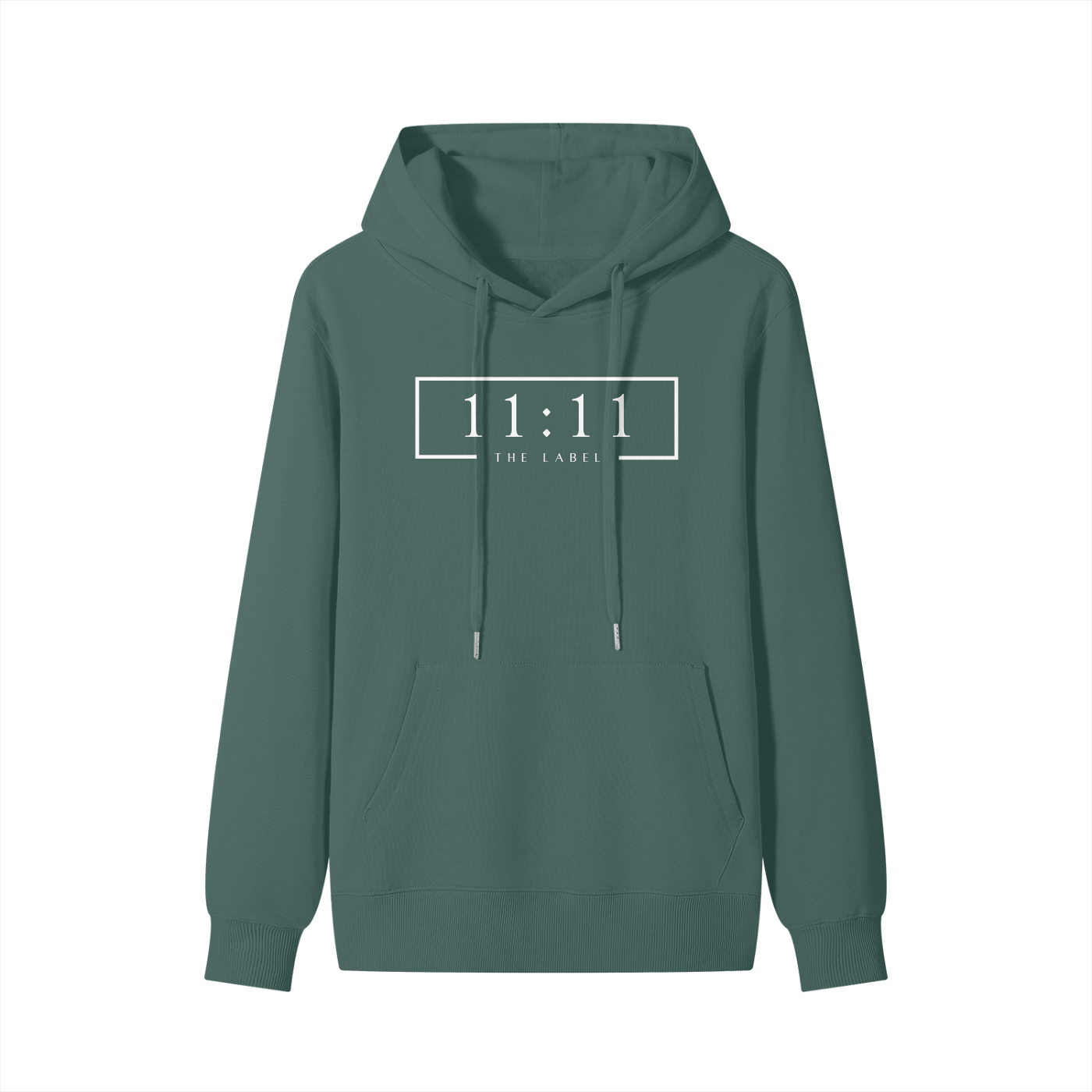 '11:11 THE LABEL' Classic Hoodie- White Print
